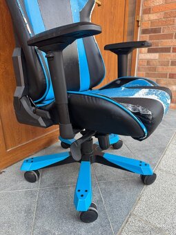 Herná stolička DXRacer KING modrá/zelená - 5
