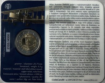 Slovensko 2 euro 2019 - M. R. Štefánik - COIN CARD - 5