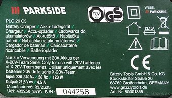 predám novú Smart batériu PARKSIDE 20V 4Ah + nabíjačka 4,5A - 5