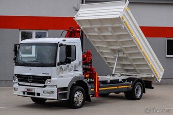 MERCEDES ATEGO 12T TROJSTRANNÝ SKLÁPAČ HYDRAULICKÁ RUKA EU4 - 5