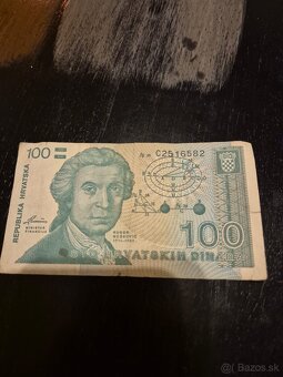 Juhoslovanské a chorvátske bankovky - dinare - 5