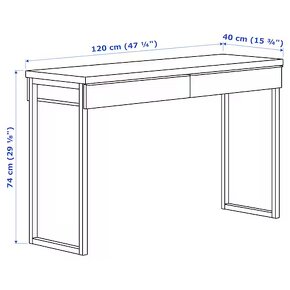 Písací stôl/toaletný stolík BESTÅ BURS - 5