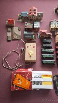 Modelová železnica h0 vláčiky, domčeky, koľajnice - 5