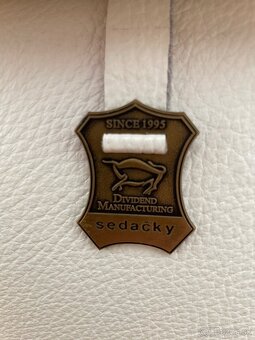 Gauč kožený biely pravá koža - 5