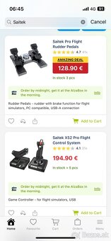 Saitek x52 (logitech) joystick, hotas a pedále - 5