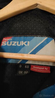 Kožená dvoj dielna kombinéza Suzuki - 5