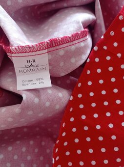 Červené bodkované šaty M Hearts & Roses - 5