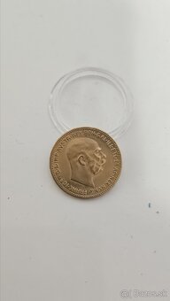 Vzácna zlatá 20 cor 1911 austria Franz Josef - 5