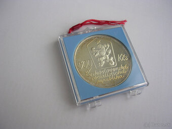 Strieborná minca 500 Kčs 1987 Josef Lada PROOF - 5