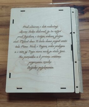 Pamiatka na 1. sv. prijímanie - Box na Bibliu - 5