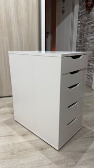 PREDANÉ IKEA ALEX Zásuvkový diel, biela, 36x70 cm - 5