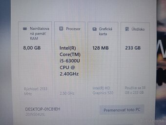 Lenovo thinkpad t470 ,Intel(R) Core™i5 , 8gb ram , ssd - 5