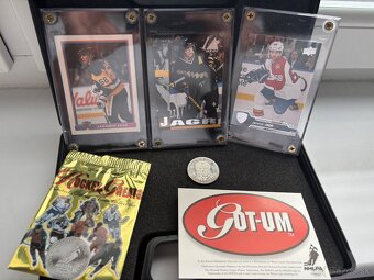 Jaromir Jagr , pamatna minca NHL 1995 + karty - 5