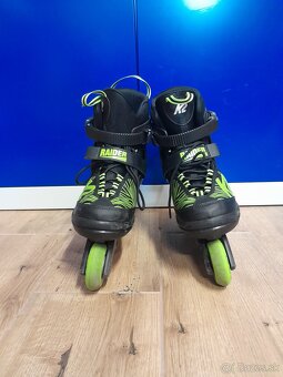 Detské nastaviteľné inline korčule K2 Raider – veľkosť 35–40 - 5