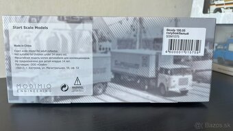 ŠKODA LIAZ 100.05 modrý valník 1:43 - SSM + biely spojler - 5