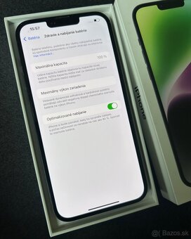 iPhone 14 plus 128GB midnight - 100% batéria - 5