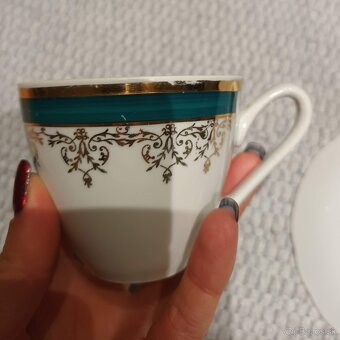 Porcelánová šálka + podšálka - 5