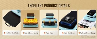 Automatický tepelný lis VEVOR+ lis na hrnceky/termosky - 5