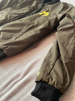 Pánska bunda bomber Pilsner Urquell zelená - 5