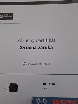 Líniový laser Bosch professional GLL 2-10 - 5
