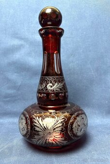 Karafa , rubínové sklo V - 29 cm - 5