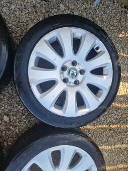 Škoda alu disky s pneu 5x112 - 5