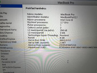 Apple MacBook pro 13” RETINA + obal /SUPER CENA/ - 5