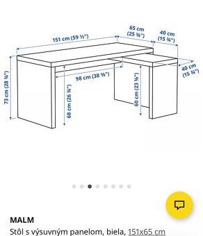 Kancelársky stôl + komoda pod stôl - 5