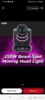 Led Beam Otočné hlavy 150w 4ks+ovládač+ 2xcase - 5