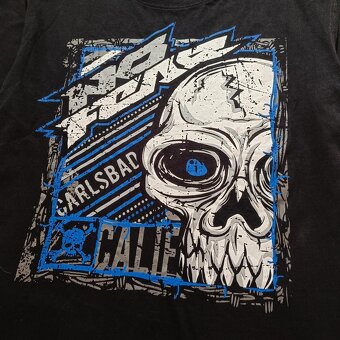 No Fear čierne tričko s potlačou lebky skulls affliction XL - 5