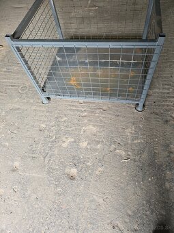 Kovová klietka, úložný box, bedňa - 5