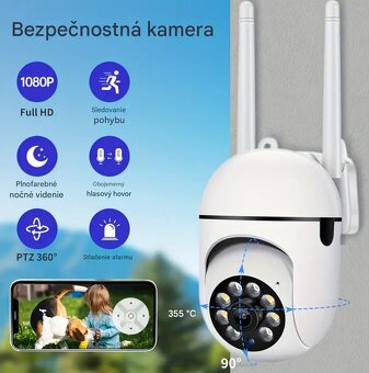 Wi-Fi Bezpečnostná Kamera + 64 GB SD karta - 5