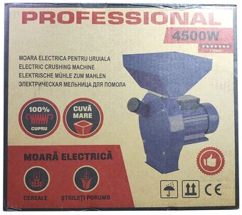 Šrotovník mlyn na obilie 4500W +sitká+ nože na sekanie slamy - 5