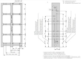 Montážna šablóna pre systémy AXISPRO a MODERNBOX - 5