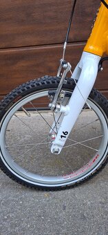 Predám detský bicykel WOOM 3 žltý  "16" - 5