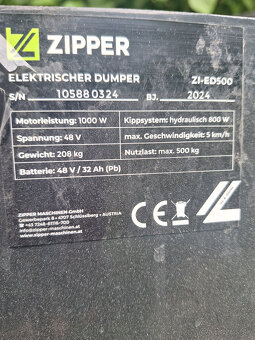 Elektrický kolesový dopravník ZIPPER ZI-ED500 - 5