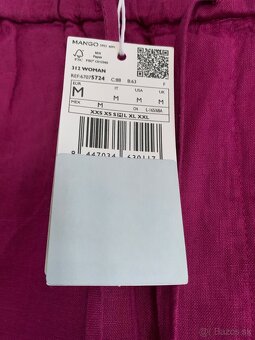 Ľanové nohavice Mango - 5