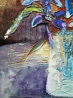 SHAUL KOSMAN - originálna olejomaľba, moderný expresionizmus - 5