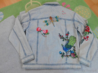 vyšívaná riflová bunda Next veľ. 158 - 5