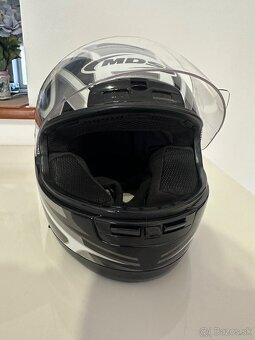 Predám prilbu MDS XS/S – bielo-šedá - 5