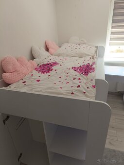 Detská poschodová posteľ s písacím stolíkom - 5