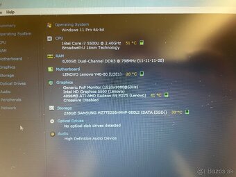 Herný Lenovo y40-80 s 14"Fhd,i7,8gb,256gb ssd,4gb grafika - 5