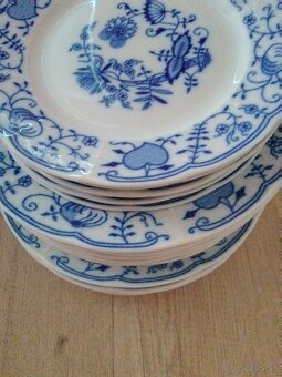 Starožitné taniere s cibuľovým vzorom Karlovarský porcelán - 5