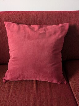 Červený rohový gauč – sedacia súprava - 5