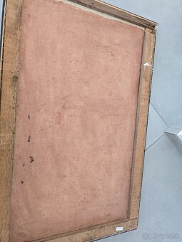 Starožitný obraz maľba na plátne - 5