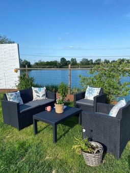 Útulná sedacia súprava – ratanový vzhľad, super cena - 5