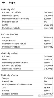 Aku set náradia 4ks, NOVÉ 4ks batérii - 5