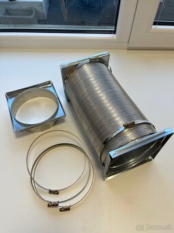 Vzduchotechnika na rozvod teplého vzduchu od krbu - 5