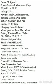 Elektrobicykel Ebike 36V 10Ah 300w - 5