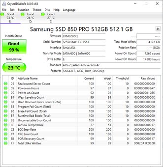 SSD Samsung 850 PRO 512GB - 5